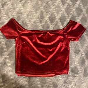 red velvet top